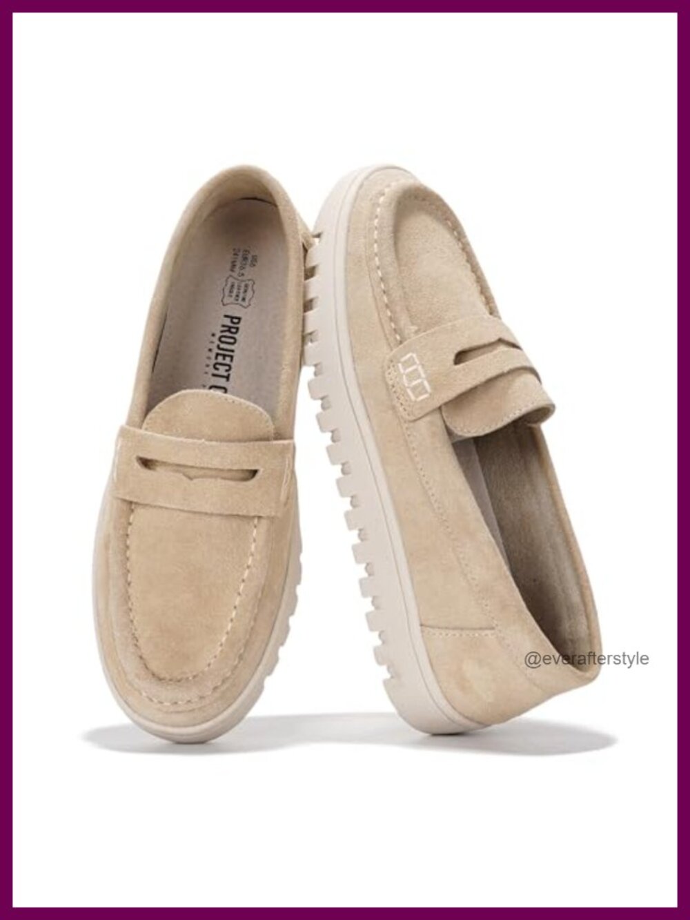 Genuine Leather Loafers for Women Slip On Comfort Shoes